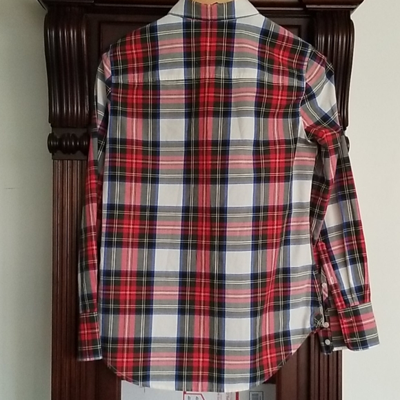 J. Crew Stewart Plaid Blouse - Picture 3 of 8